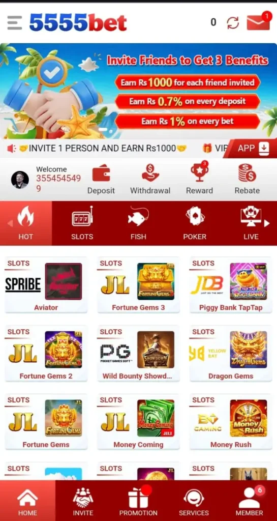 5555Bet Game - Real Money App