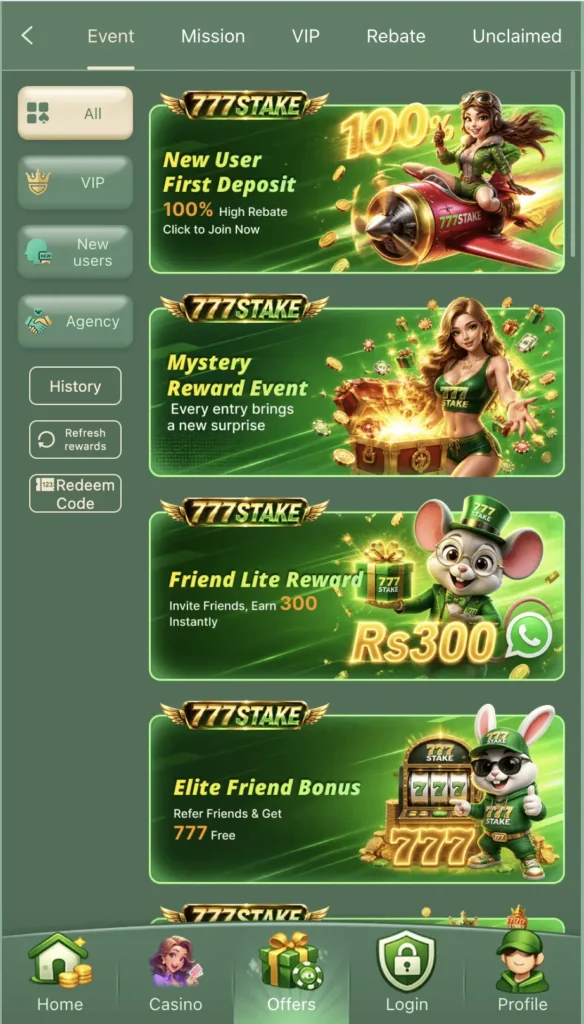 777Stake Game App
