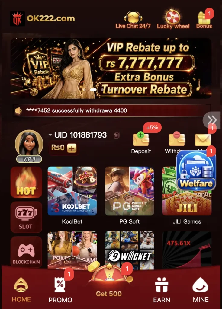 OK222 Game - Real Money App