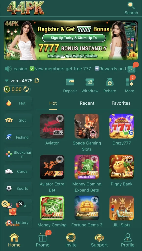 44PK Game - Real Money App