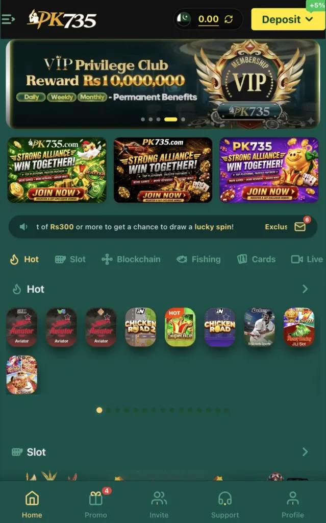 PK735 Game - Best Earning App