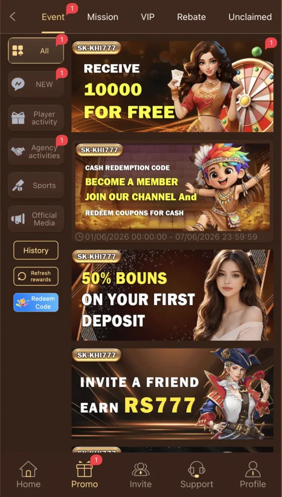 SK KHI777 Game App